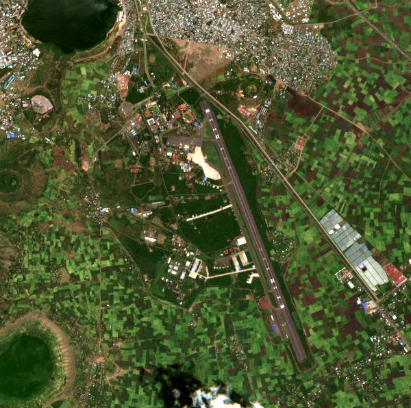 Satellite image after the reported event