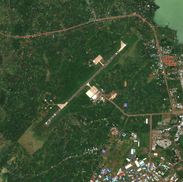 Satellite image before the reported event