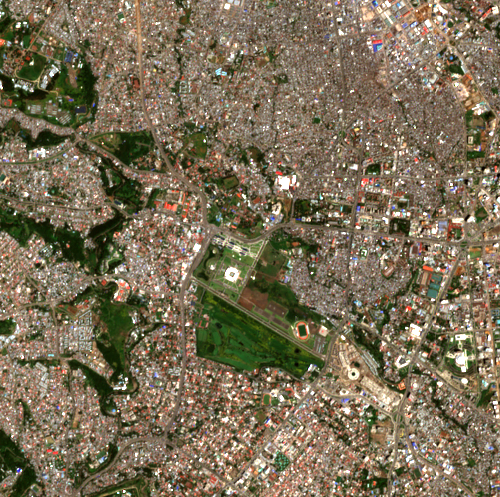 Satellite image before the reported event