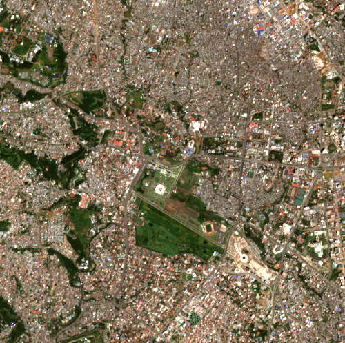 Satellite image after the reported event