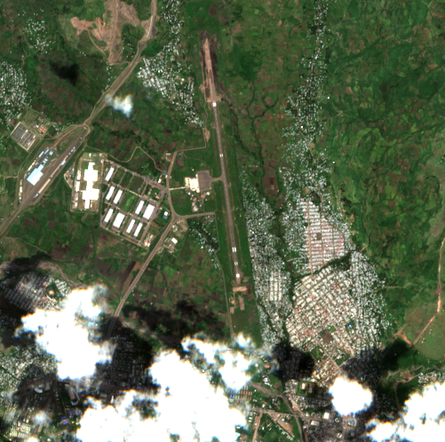 Satellite image before the reported event