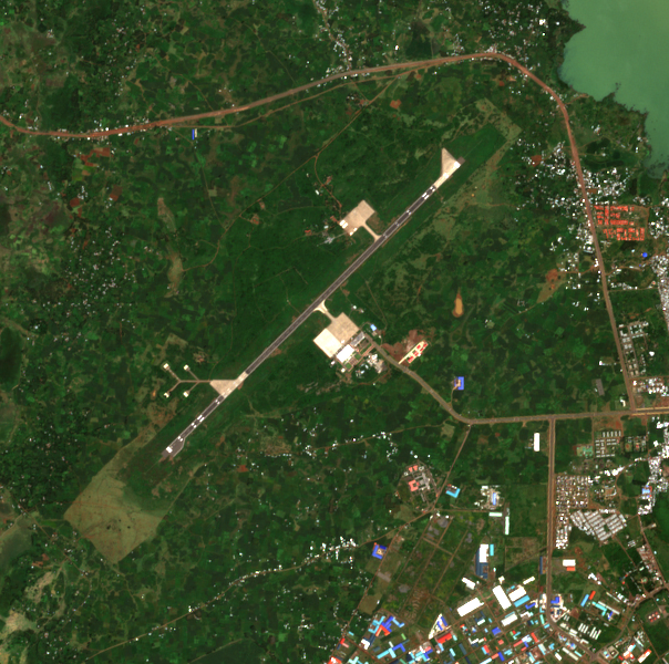 Satellite image after the reported event