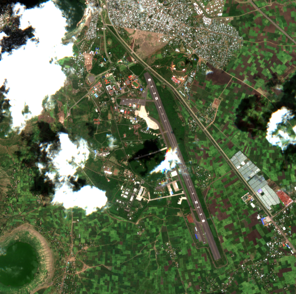 Satellite image before the reported event